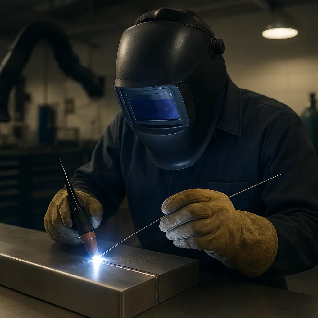 TIG-Schweissen in Werkstatt